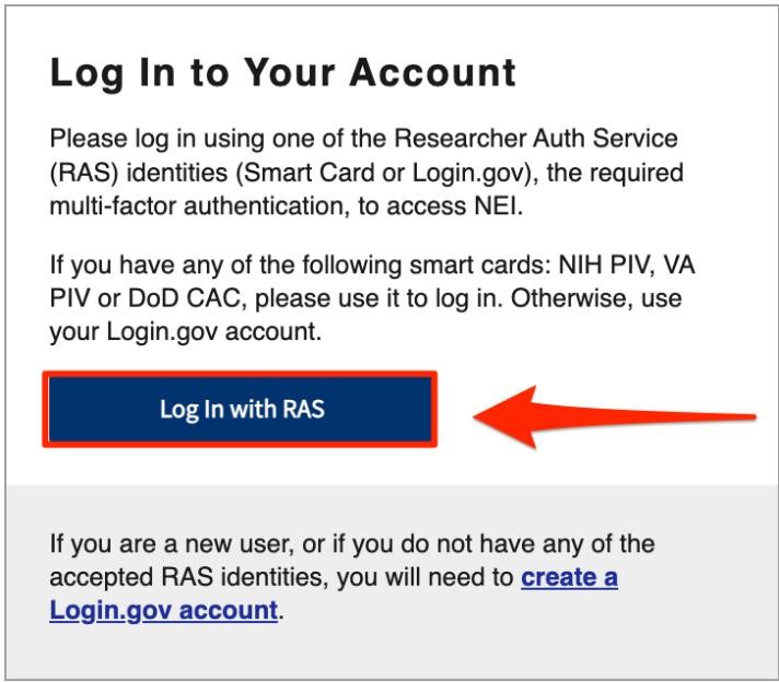 A screenshot of a log in page for BRICS. (Rectangle)